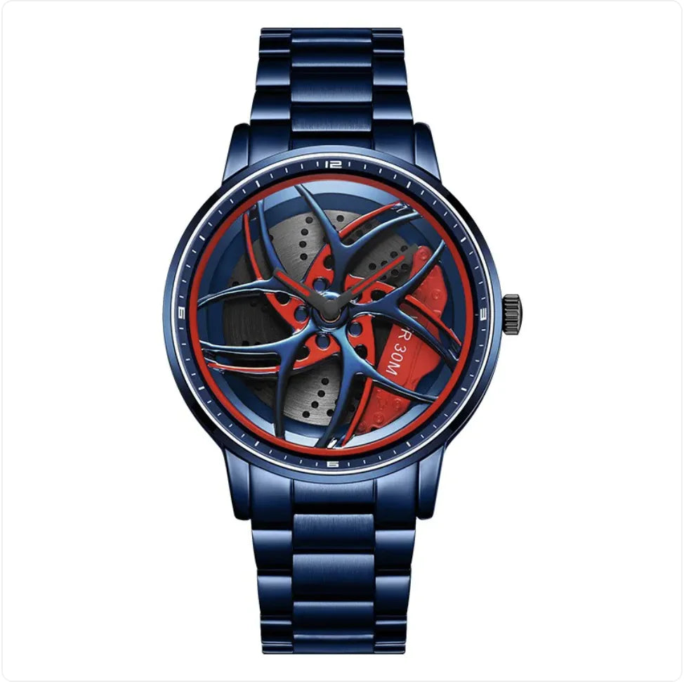 Rotating Wheel Men's Quartz Watch
