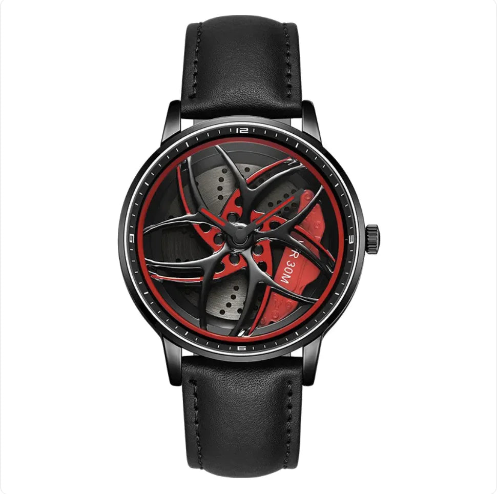 Rotating Wheel Men's Quartz Watch