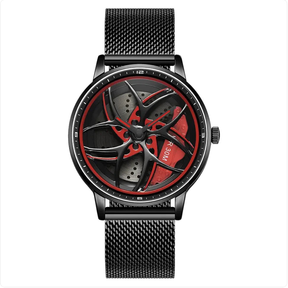 Rotating Wheel Men's Quartz Watch