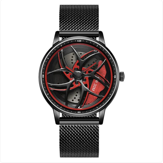 Rotating Wheel Men's Quartz Watch