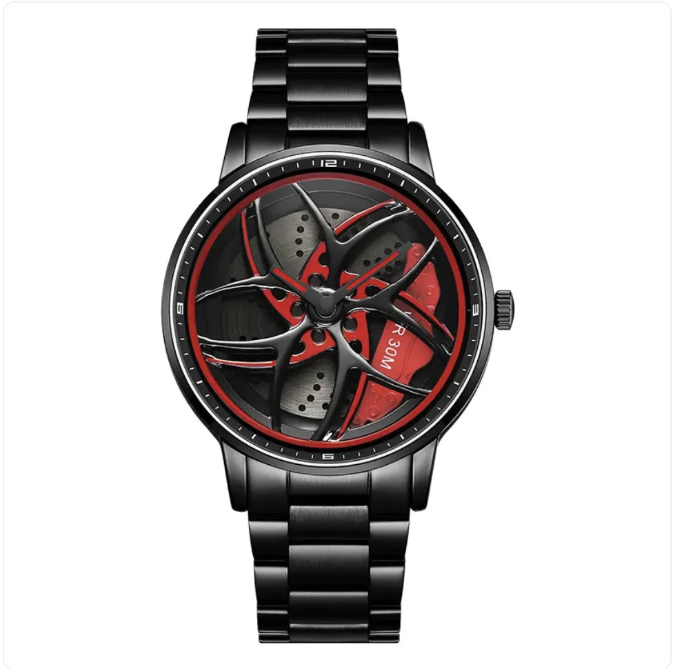 Rotating Wheel Men's Quartz Watch