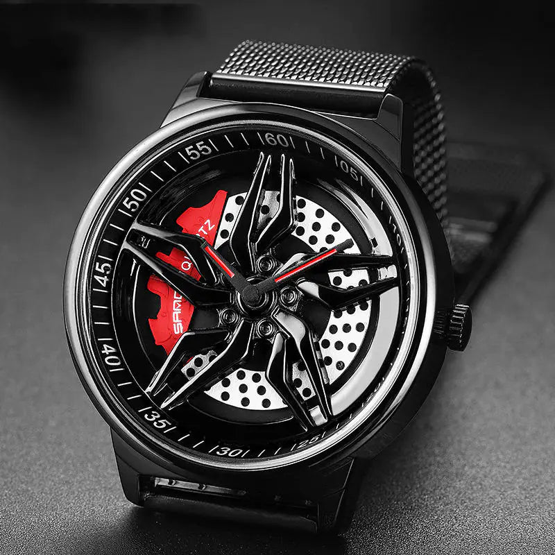 Waterproof Rotating Cool Personality Wheel Watch