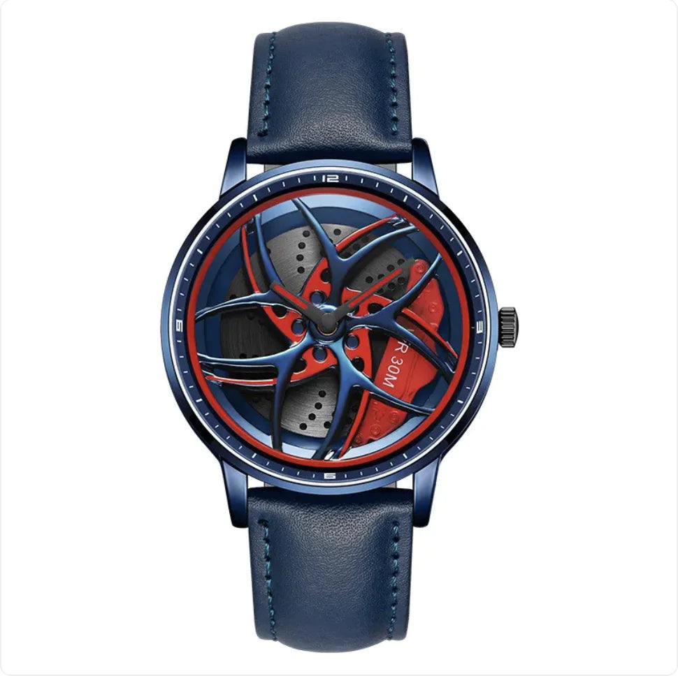 Rotating Wheel Men's Quartz Watch